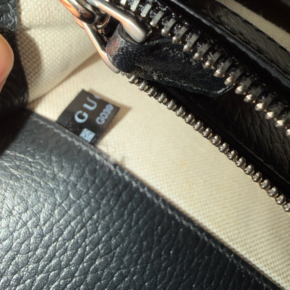 Gucci Black Leather Clutch